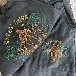 Casablanca Sweatshirt (size S) & Pants (size M) *Note Different Sizes